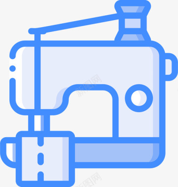 缝纫机爱好8蓝色图标图标