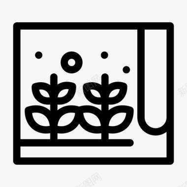 园艺和农业农场农业植物图标图标