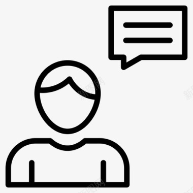 对话框用户聊天气泡对话框图标图标