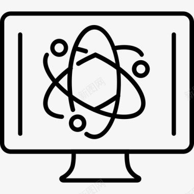 科学和技术分子物理原子化学图标图标