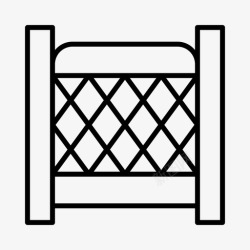 铁丝门铁丝网门围栏大门图标高清图片