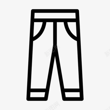 牛仔符号裤子布料牛仔裤图标图标