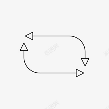 循环箭头免费png素材箭头方向循环图标图标