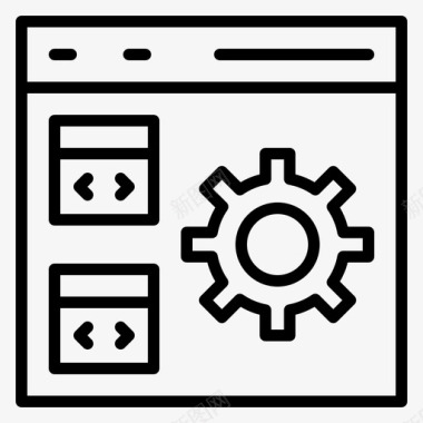 编程语言编码应用编码开发图标图标