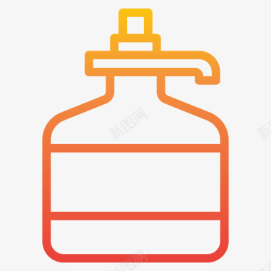 奶油瓶子和容器2梯度图标图标