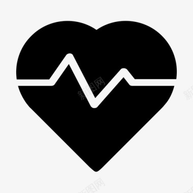 生命的心跳心搏心跳健康图标图标