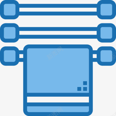 浴室卫浴毛巾浴室27蓝色图标图标