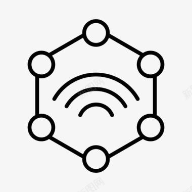 互联网商务海报wifi界面互联网图标图标