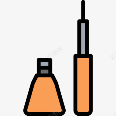 美容讲师眼线美容化妆品4线颜色图标图标