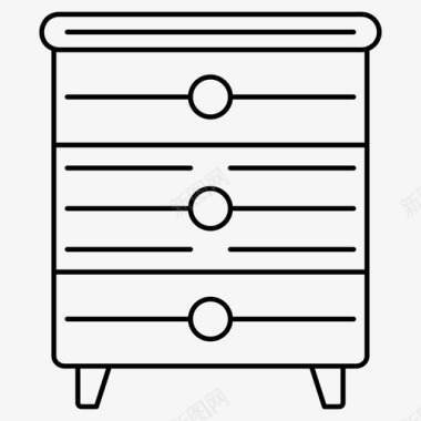 抽屉家具室内标细线集66图标图标