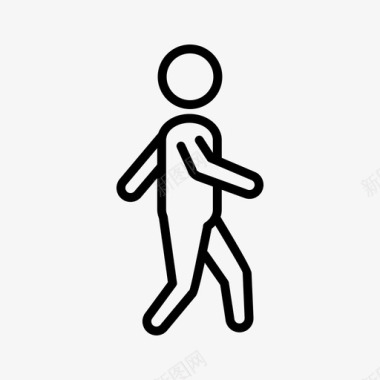 跑步运动人物跑步男孩男人图标图标