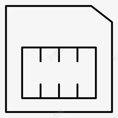 安全生产卡卡手机sim卡图标图标