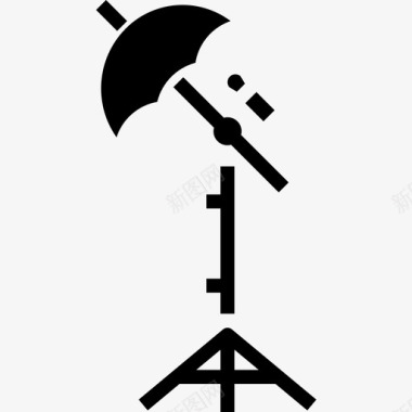 雨伞摄影59填充图标图标