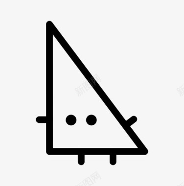 三角形的可爱的几何学的图标图标