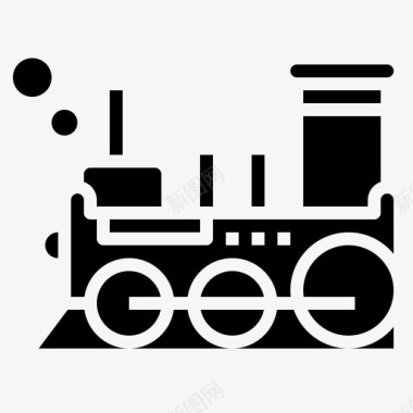 蒸汽机车汽车运输图标图标