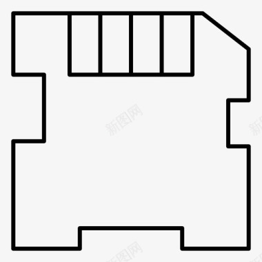 SD卡内存sd图标图标