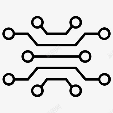 花纹数字技术电路数字图标图标