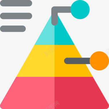 金字塔金字塔策略23扁平图标图标
