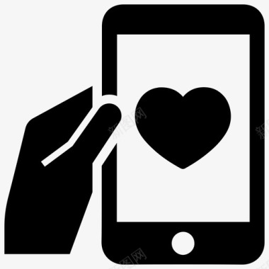 手机爱情应用图标约会情人节图标