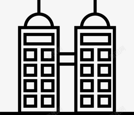 建筑建筑办公室办公楼图标图标