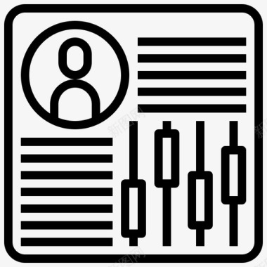 股票PNG分析股票投资1线性图标图标