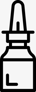 驱蚊喷雾剂鼻喷雾剂医用187线性图标图标