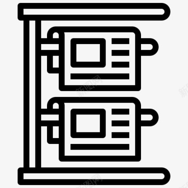 白色报纸报纸通讯界面图标图标