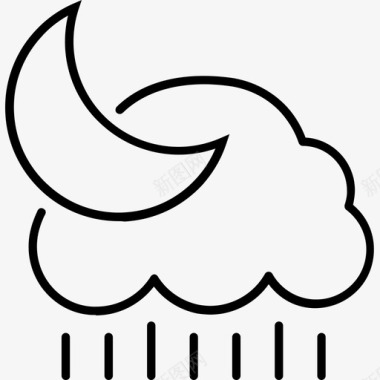 阴雨云阴图标图标