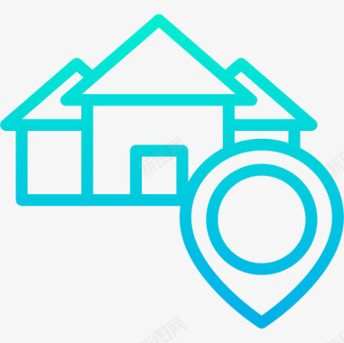 150定位销不动产150梯度图标图标