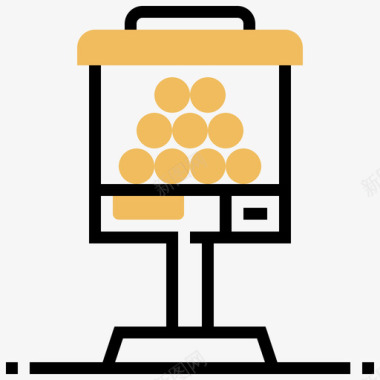 售货鞋架口香糖自动售货机5黄色阴影图标图标