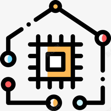 自动化生产线家庭自动化domotics14颜色省略图标图标