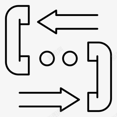电话支持呼叫通信联系图标图标