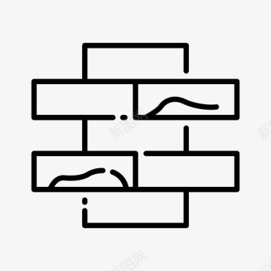 室内装砖室内19线性图标图标