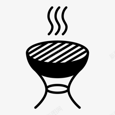 木炭烧烤木炭煤球食物烧烤图标图标