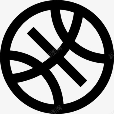 篮球徽标7直线图标图标