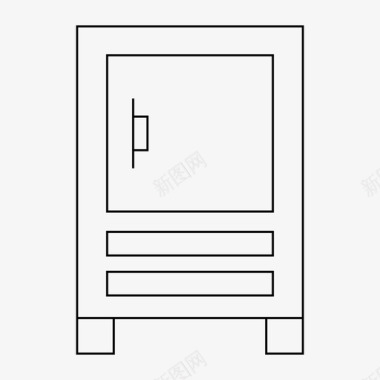 时尚品牌橱柜橱柜壁橱家具图标图标