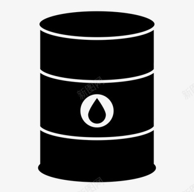 天然气油桶桶燃料图标图标