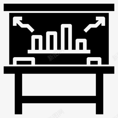 白板白板教育矩形图标图标