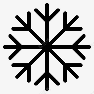 霜雪雪花图标图标