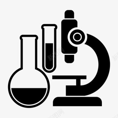 实验室化学教育图标图标