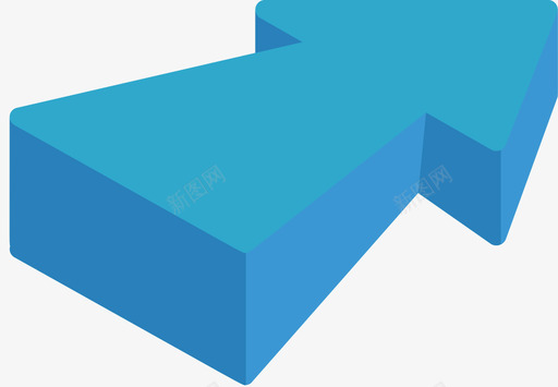 三维图片右箭头三维箭头4平面图标图标