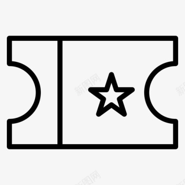 电影票矢量电影票金融图标图标