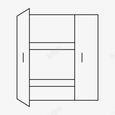 橱柜衣柜报价单衣柜橱柜家具图标图标