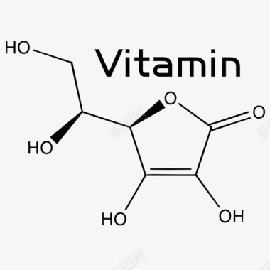 c标志维生素C图标