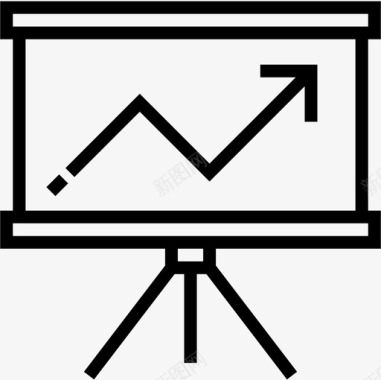 示文稿演示文稿办公室供应商直线型图标图标