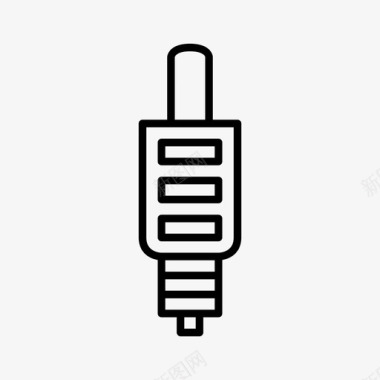 充电站插头音频电缆连接器图标图标