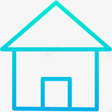 150住宅房地产150梯度图标图标