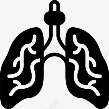 医用药箱肺医用185固体图标图标