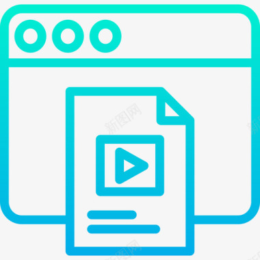 网络在线学习29梯度图标图标