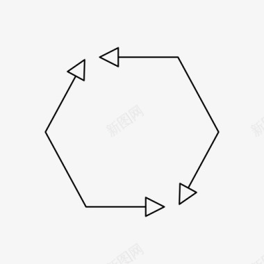 三角循环箭头箭头方向交换图标图标
